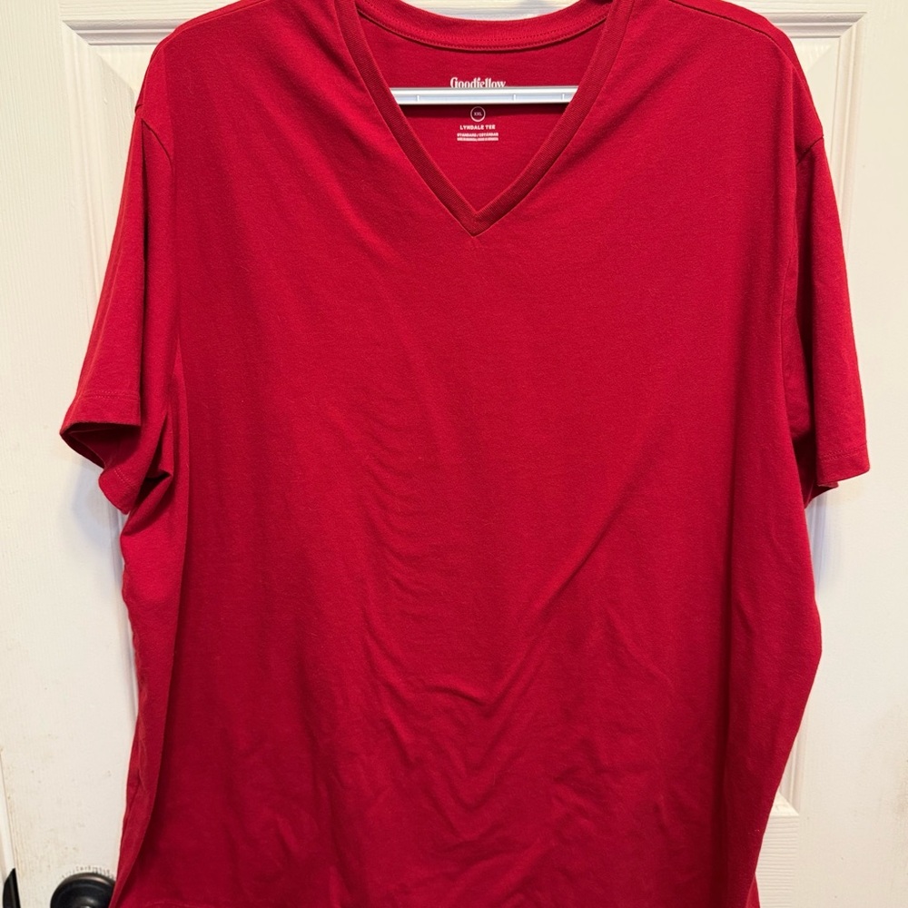Goodfellow & Co Classic Red V-Neck Tee